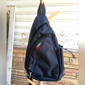 KAKA RFID Sling Bag Crossbody Backpack Shoulder Bag Black